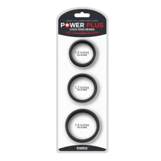 Sada silikónových erekčných krúžkov Power Plus Soft Silicone Pro
