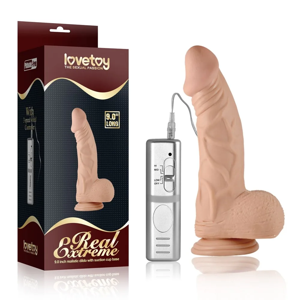 Vibračné dildo Real Extreme 9"