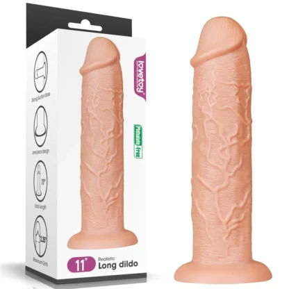 Realistické dlhé dildo 11"