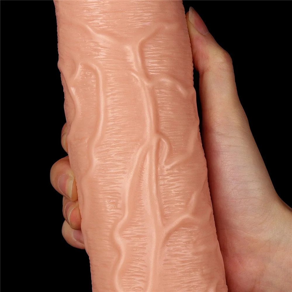 Realistické dlhé dildo 11" – Obrázok 11