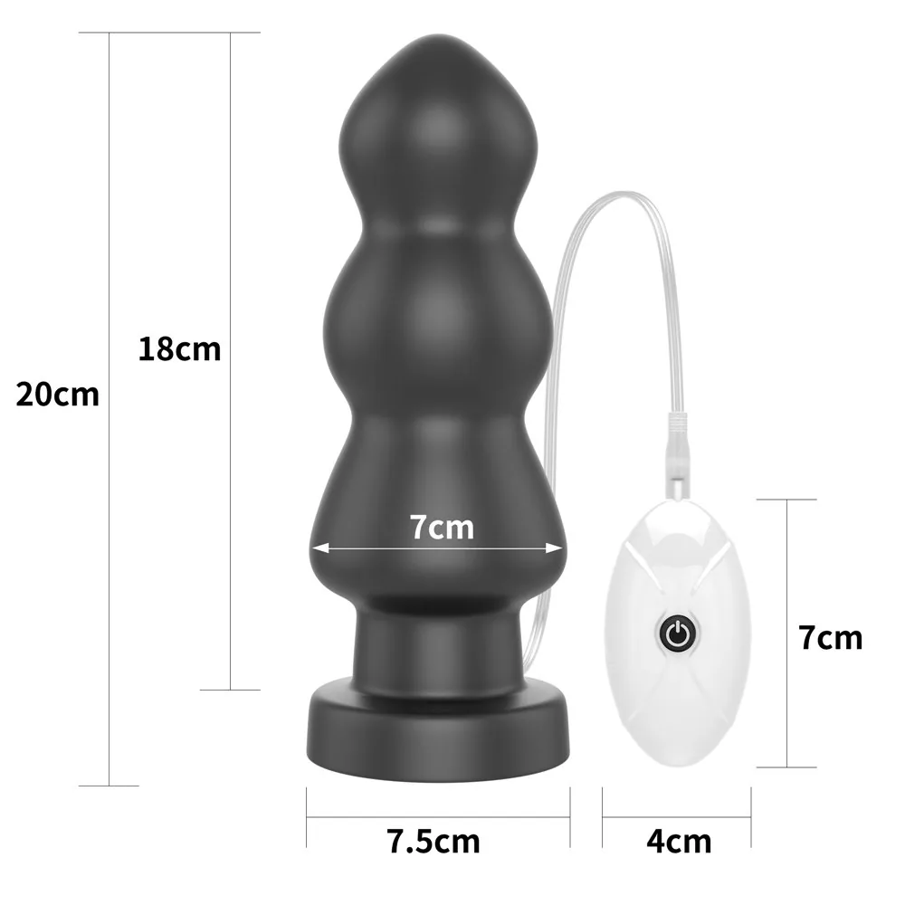 Análny vibrátor King Sized Vibrating Anal Rigger 7,8" – Obrázok 9