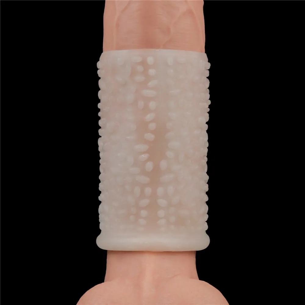 Vibračný návlek Knights Ring Drip (biely) – Obrázok 4
