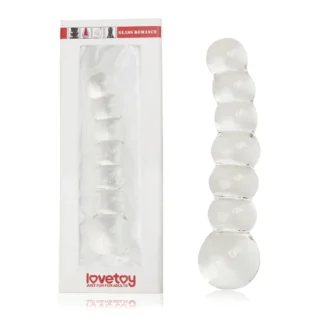 Sklenené dildo Glass Romance 6,8" (priehľadné)
