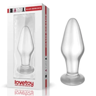 Sklenený análny kolík Glass Romance 4,3"