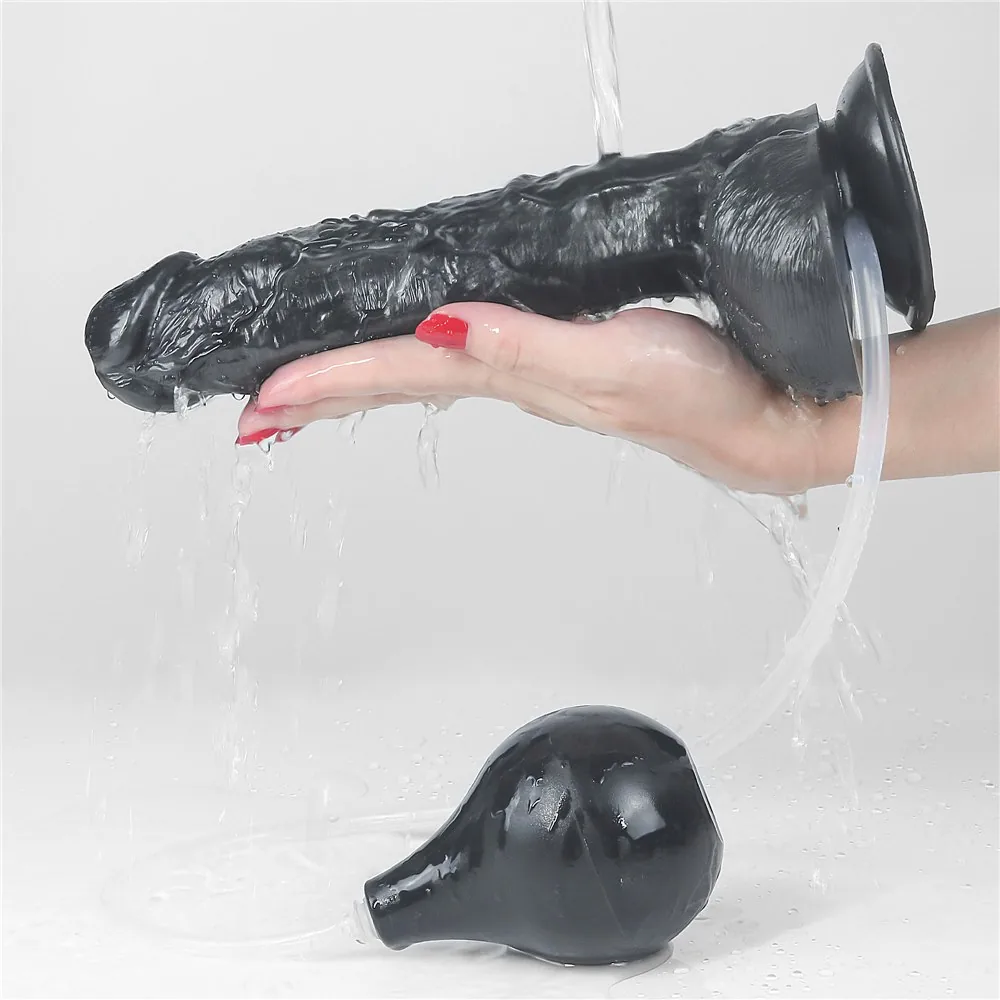 Striekajúce dildo Squirt Extreme 10" (čierne) – Obrázok 7