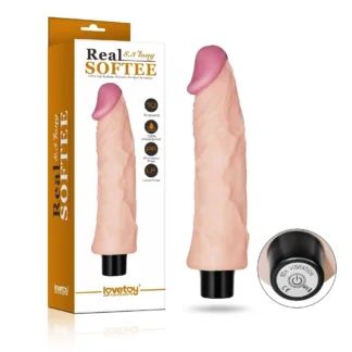 Vibračné dildo 8'' Real Softee