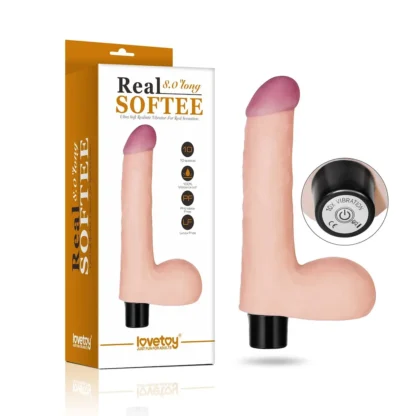 Vibračné dildo 8'' Real Softee