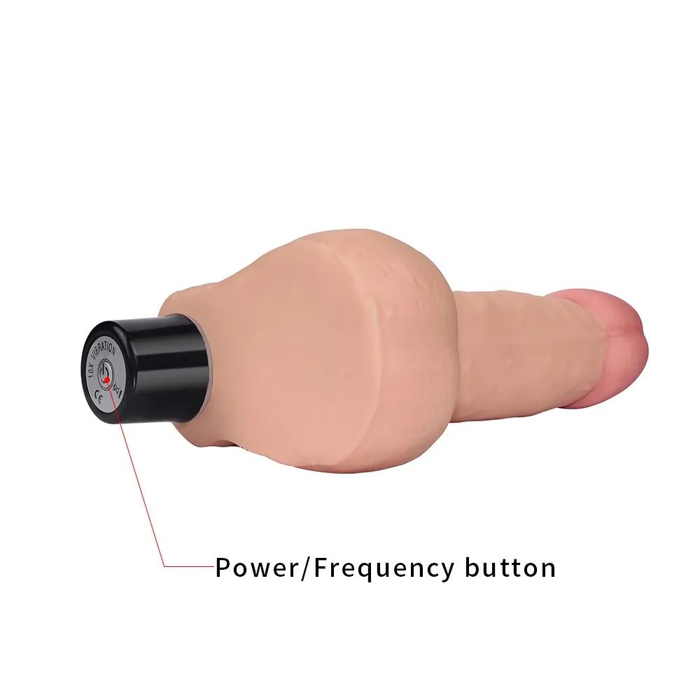 Vibračné dildo 8'' Real Softee – Obrázok 7
