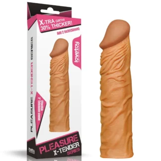 Predlžovací návlek na penis Pleasure X-Tender (+2")