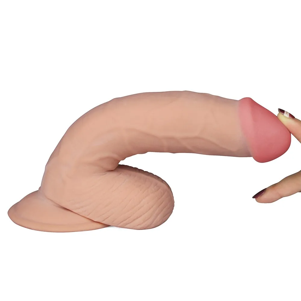 Vibračné dildo 8.8'' The Ultra Soft Dude – Obrázok 3