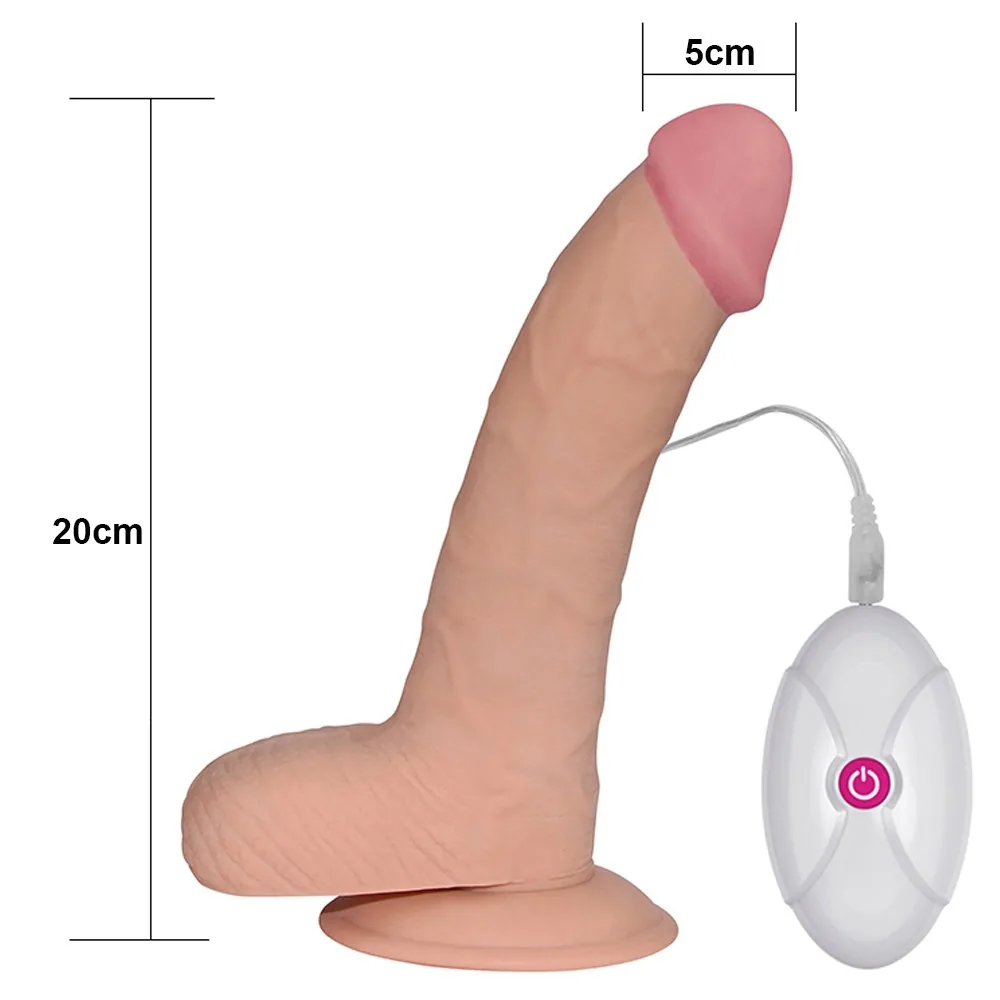 Vibračné dildo 8.8'' The Ultra Soft Dude – Obrázok 7