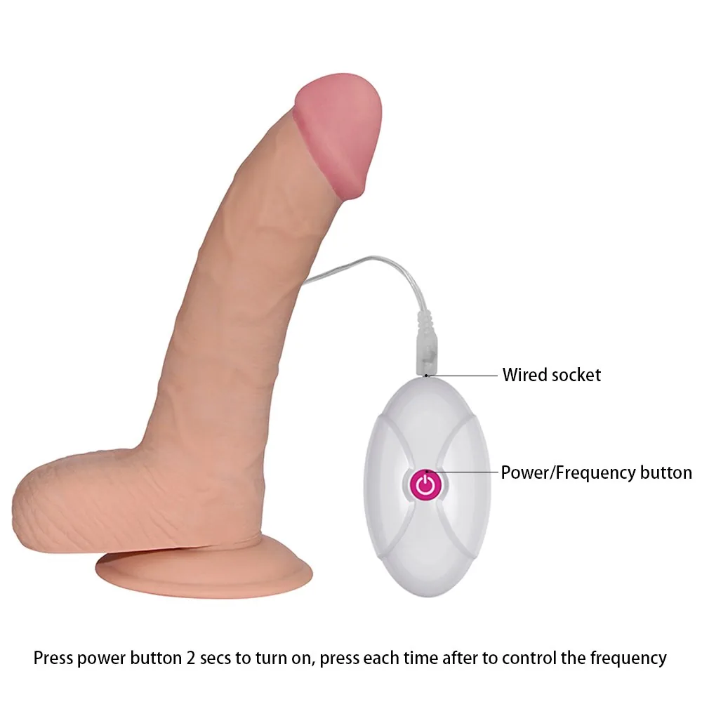 Vibračné dildo 8.8'' The Ultra Soft Dude – Obrázok 10