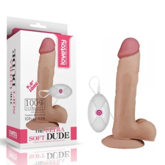 Vibračné dildo 9'' The Ultra Soft Dude