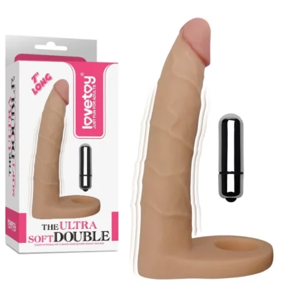 Vibračné dildo The Ultra Soft Double 7''