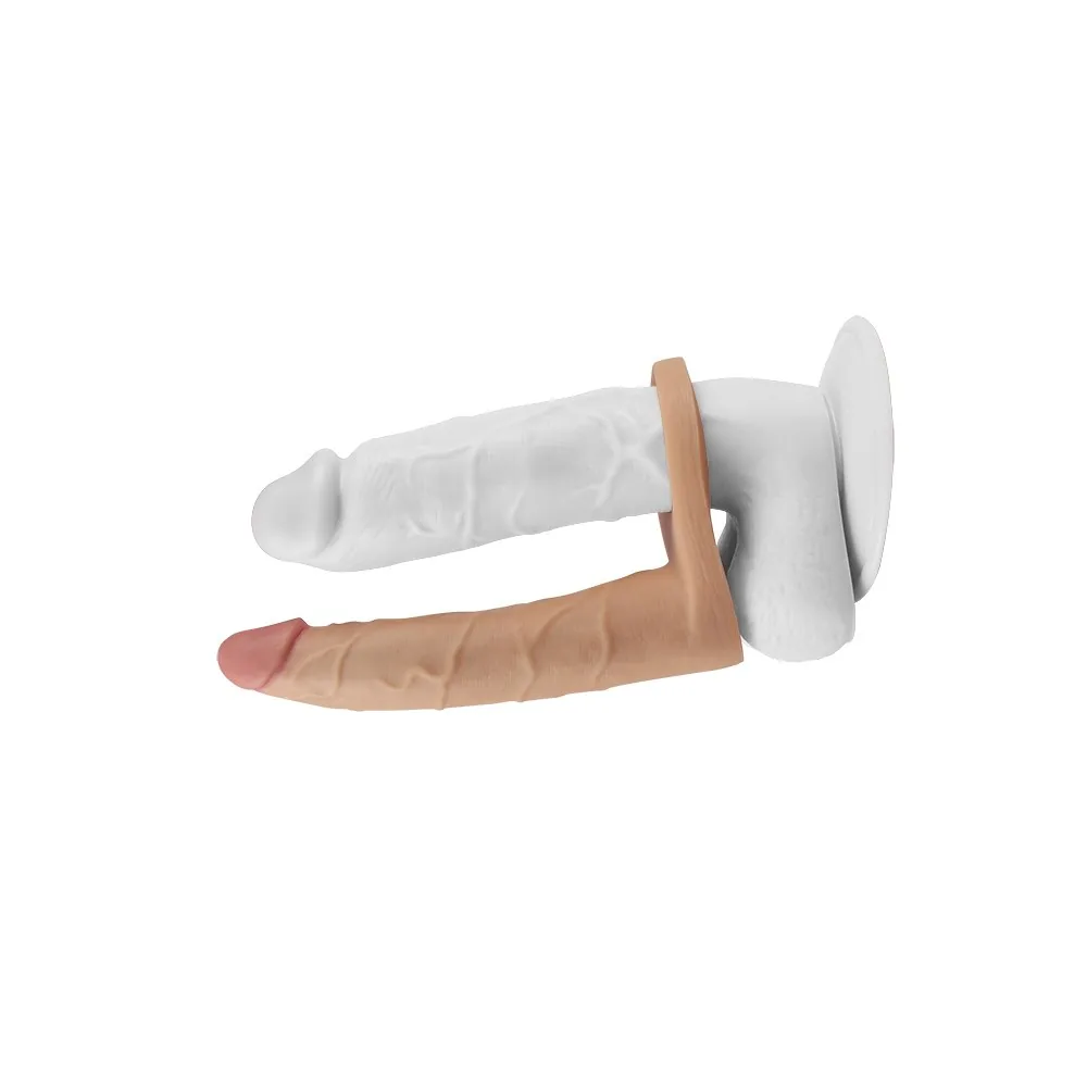 Vibračné dildo The Ultra Soft Double 7'' – Obrázok 2