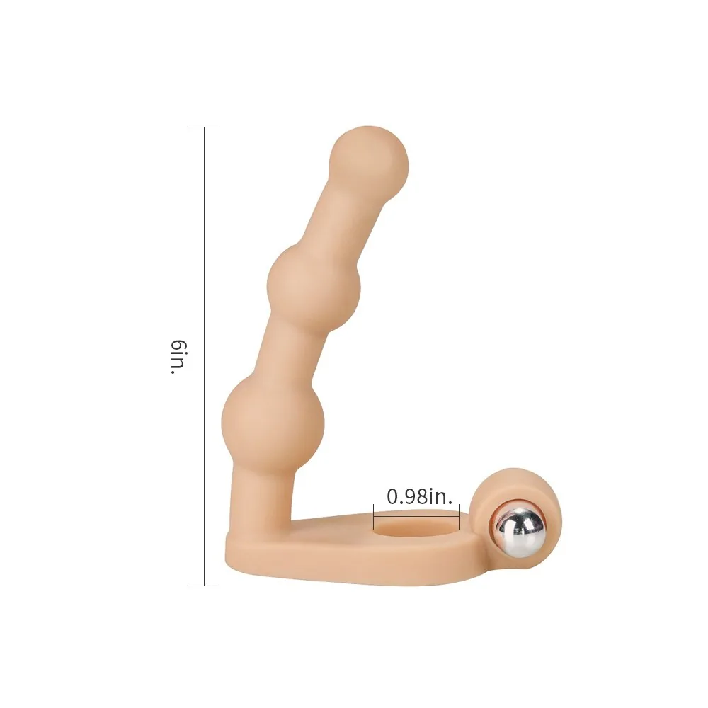 Vibračný krúžok Ultra Soft Bead 6" – Obrázok 7