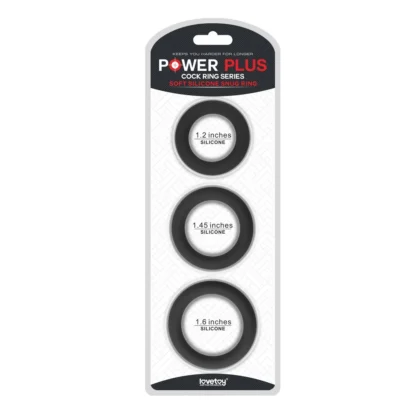 Sada erekčných krúžkov Power Plus Soft Silicone Snug Ring