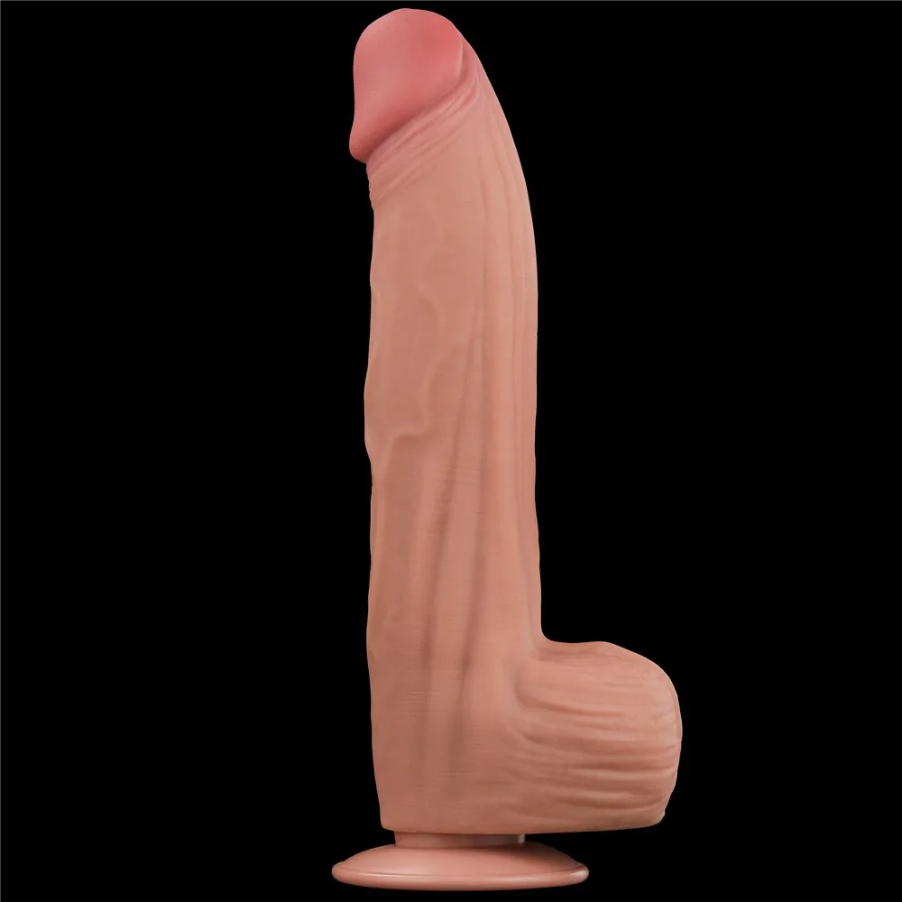 Dvojvrstvové dildo King Size Sliding Skin 12" – Obrázok 2