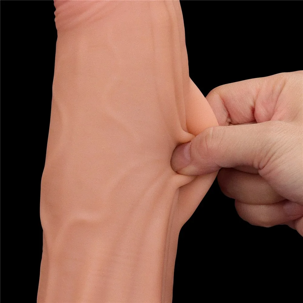 Dvojvrstvové dildo King Size Sliding Skin 12" – Obrázok 14