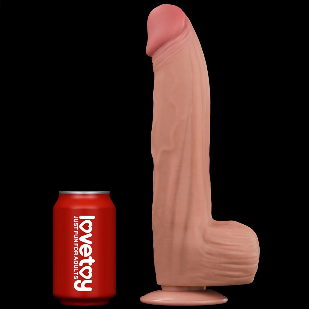 Dvojvrstvové dildo King Size Sliding Skin 12" – Obrázok 17