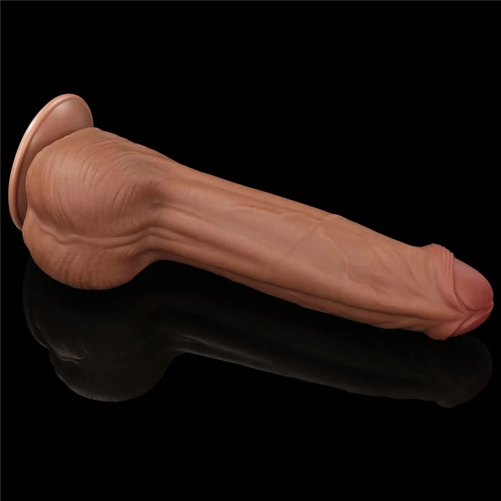 Dvojvrstvové dildo King Size Sliding Skin 11,5" – Obrázok 4
