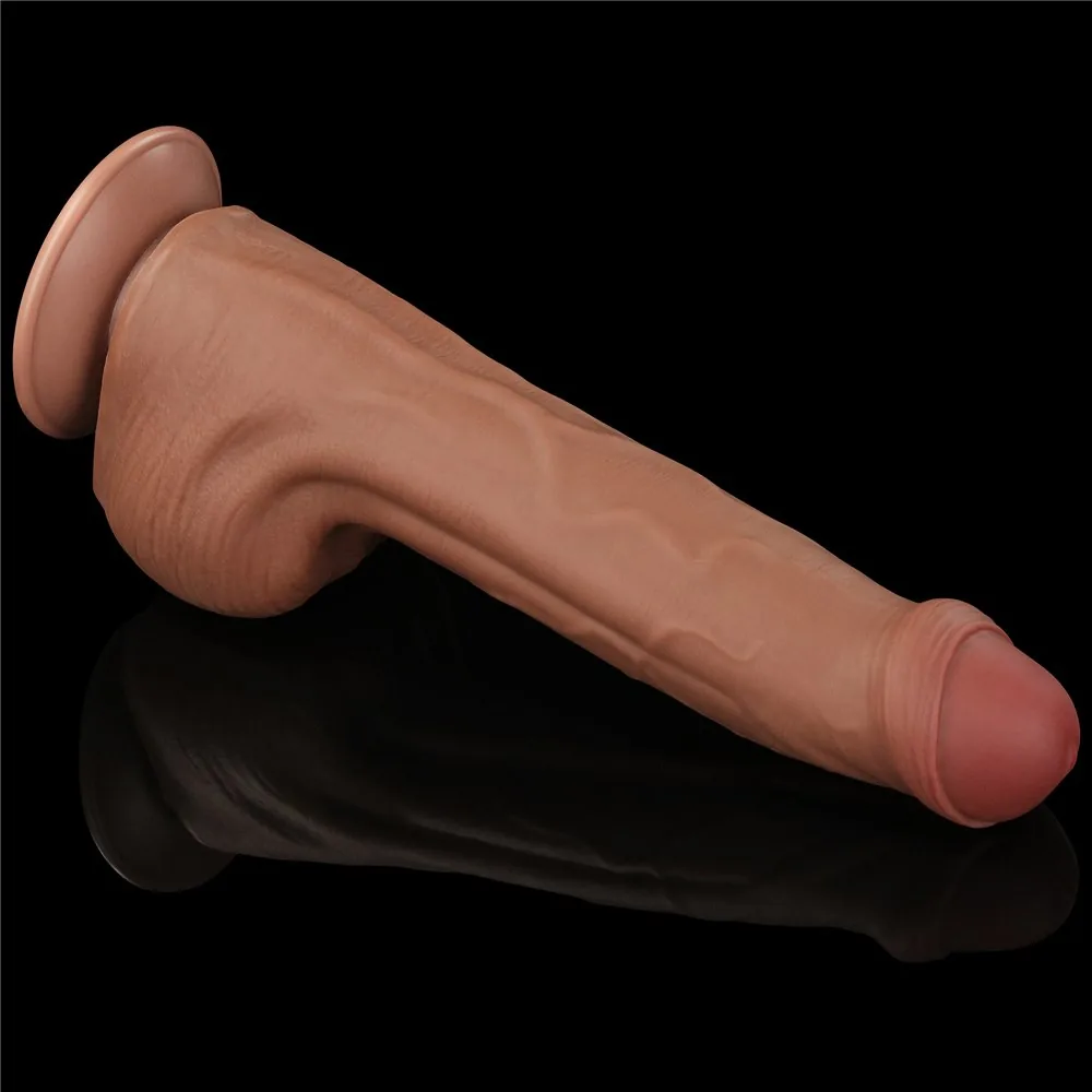 Dvojvrstvové dildo King Size Sliding Skin 11,5" – Obrázok 6