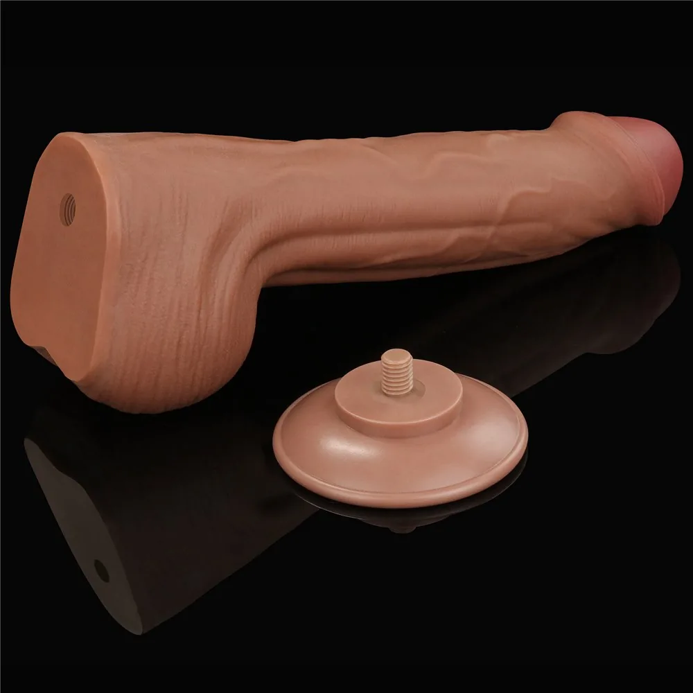 Dvojvrstvové dildo King Size Sliding Skin 11,5" – Obrázok 7