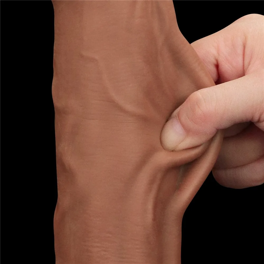 Dvojvrstvové dildo King Size Sliding Skin 11,5" – Obrázok 15