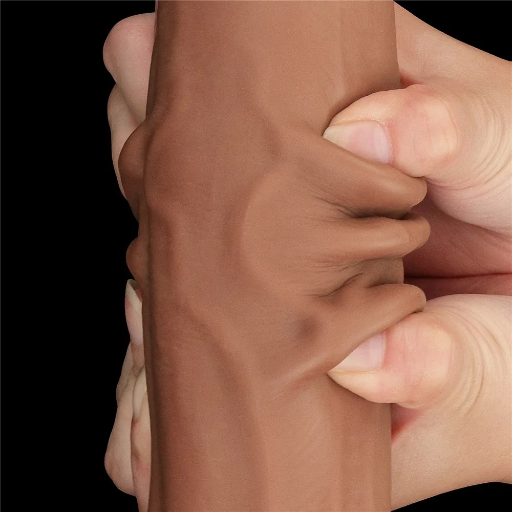 Dvojvrstvové dildo King Size Sliding Skin 11,5" – Obrázok 16