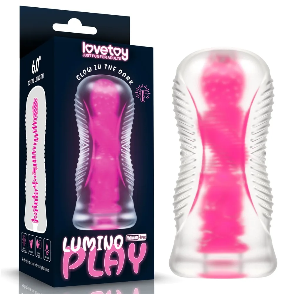 Svietiaci masturbátor Lumino Play 6" – ružový