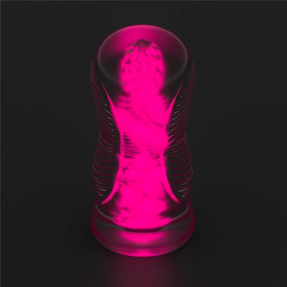 Svietiaci masturbátor Lumino Play 6" – ružový – Obrázok 6