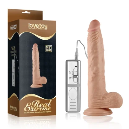 Vibračné dildo 9.5'' Real Extreme