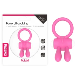 Power Clit – silikónový vibračný krúžok, ružový