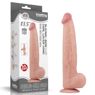 King Sized Sliding Skin – dvojvrstvové dildo 13,5''