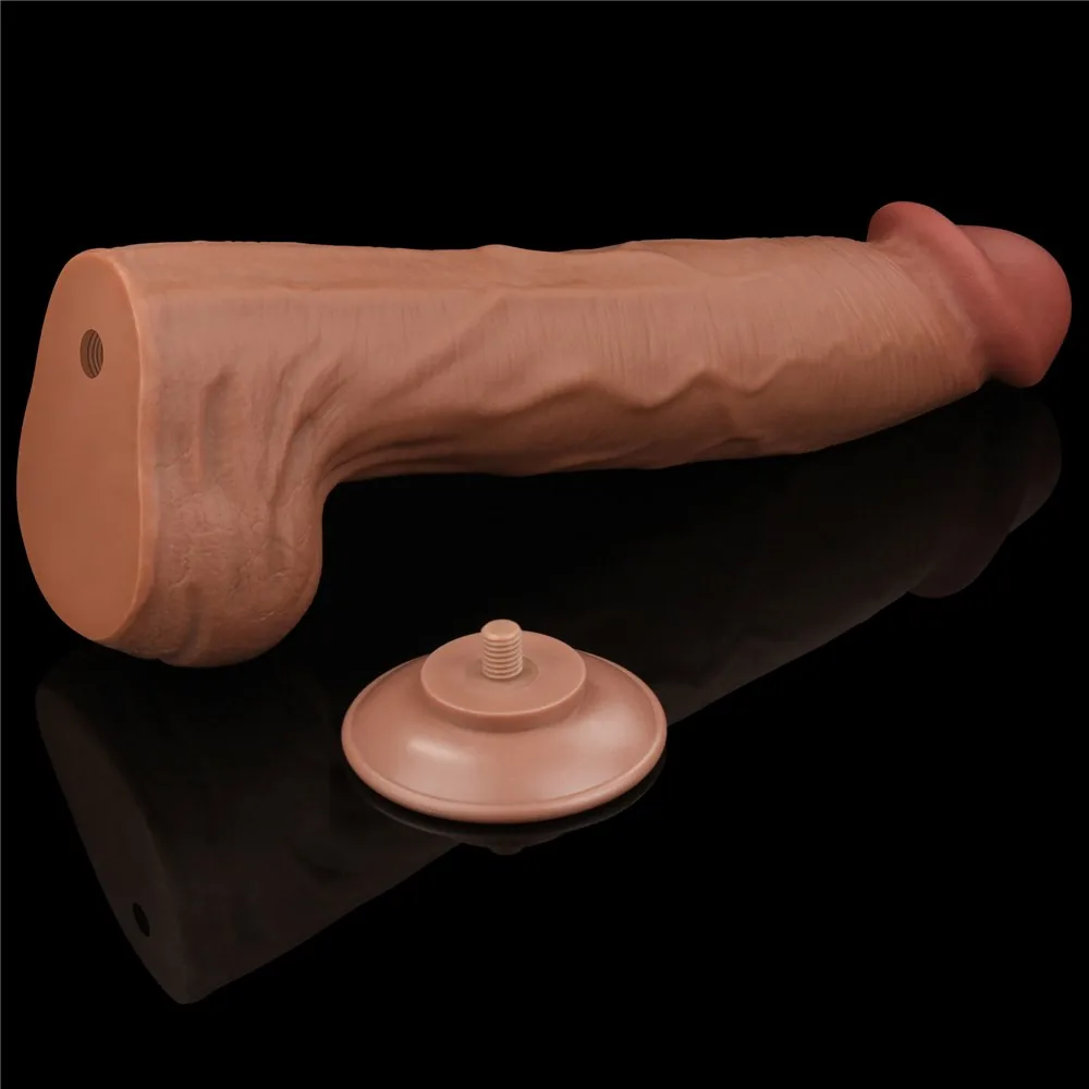King Sized Sliding Skin – dvojvrstvové dildo 14'' – Obrázok 8