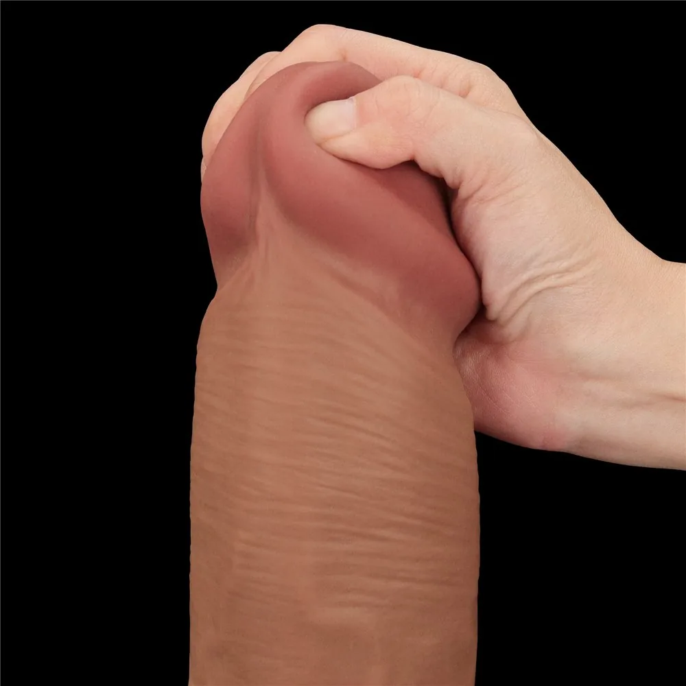 King Sized Sliding Skin – dvojvrstvové dildo 14'' – Obrázok 10