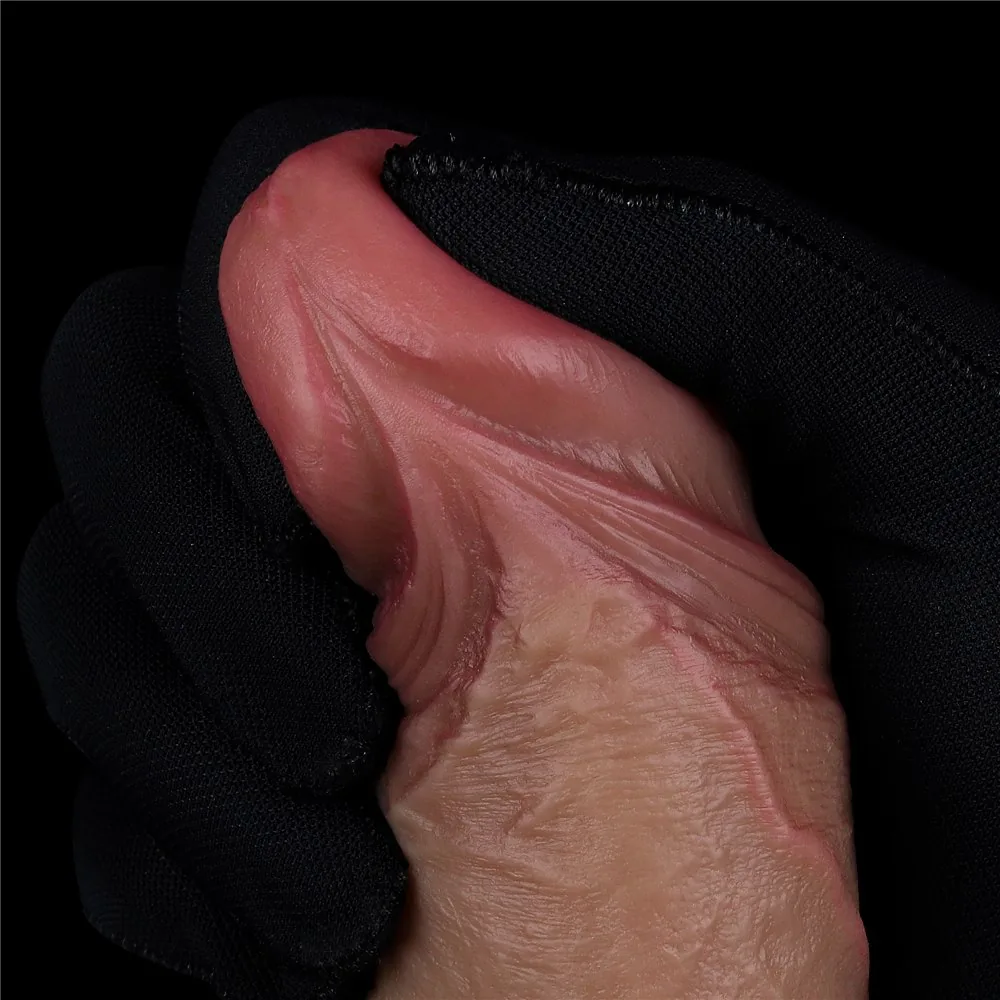 Dvojvrstvové silikónové dildo 7,5'' – Obrázok 9