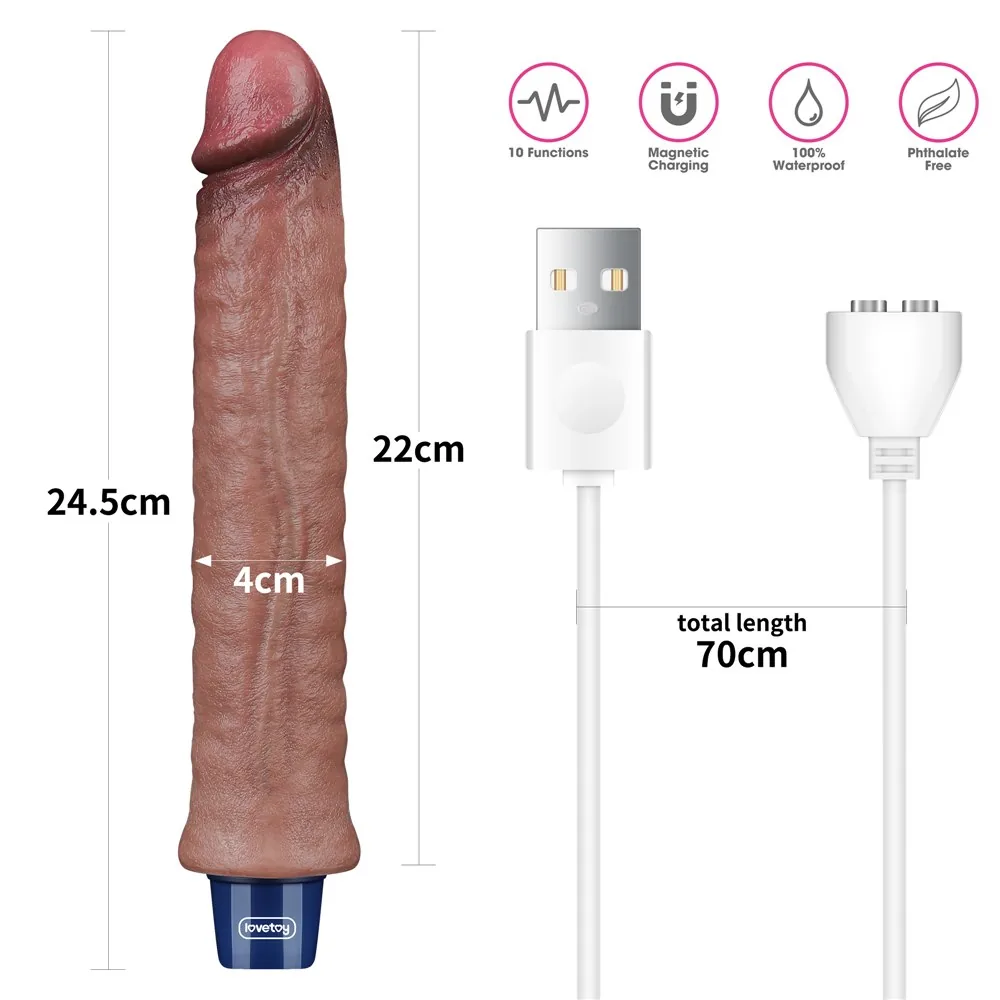 Vibrátor Real Softee 9,5'' – Obrázok 17