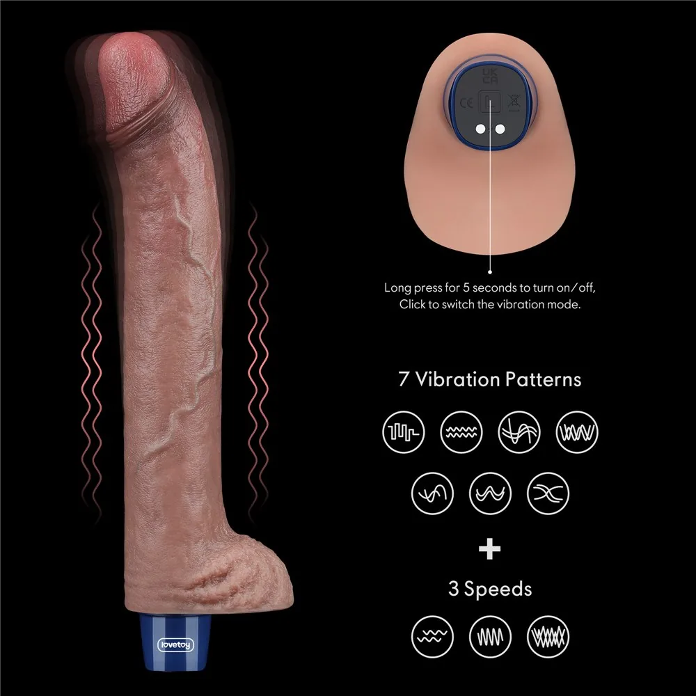 Vibrátor Real Softee 11'' – Obrázok 13