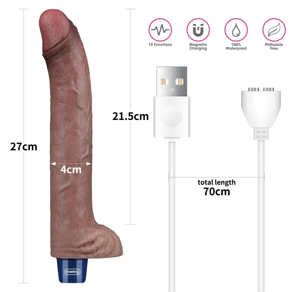 Vibrátor Real Softee 11'' – Obrázok 17