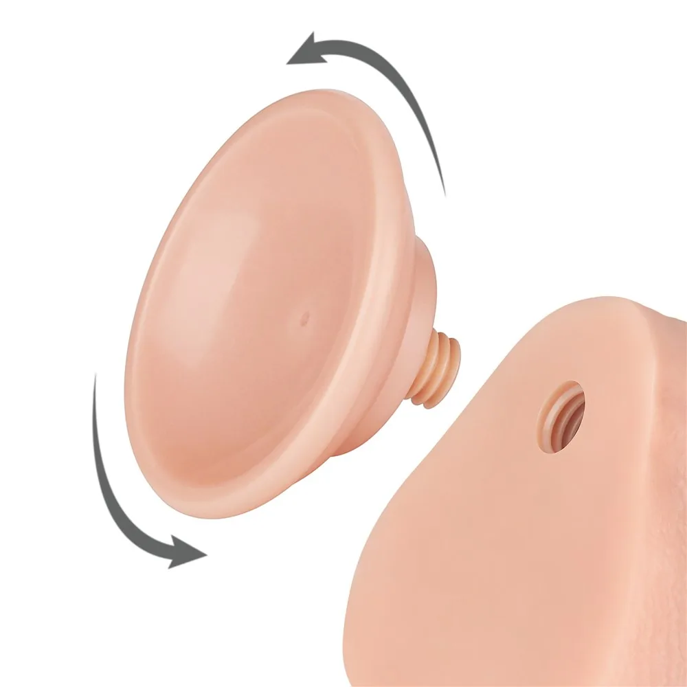 Dildo 8,5'' Sliding Skin Dual Layer Dong – Obrázok 6