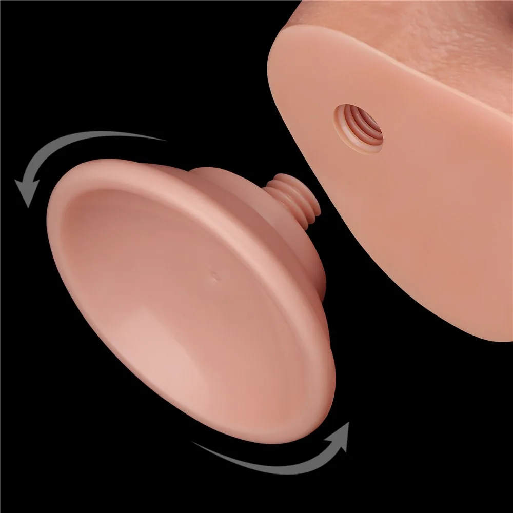 Dildo 8,5'' Sliding Skin Dual Layer Dong – Obrázok 14