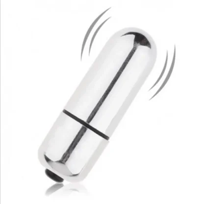 Mini vibrátor X-Basic Bullet Mini One Speed, strieborný