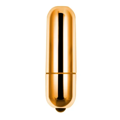 Mini vibrátor X-Basic Bullet Mini 10 rýchlostí, zlatý