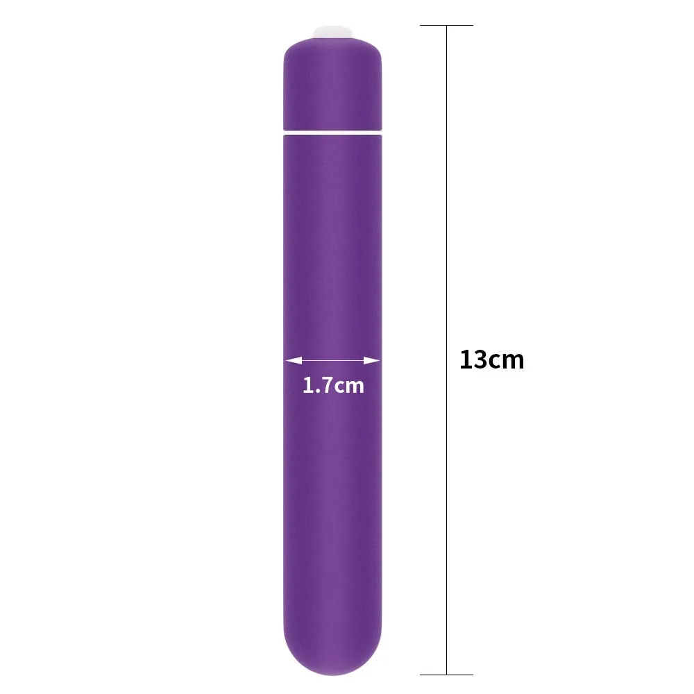 Mini vibrátor X-Basic Bullet 10 rýchlostí, fialový – Obrázok 5