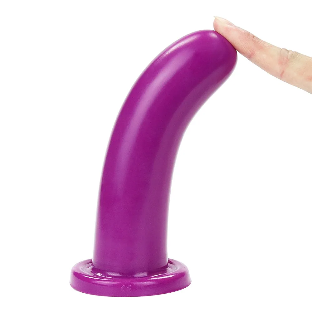 Silikónové dildo Holy Dong Large, fialové – Obrázok 5