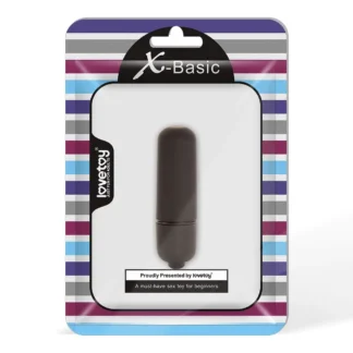 Mini vibrátor X-Basic Bullet Mini 10 rýchlostí, čierny