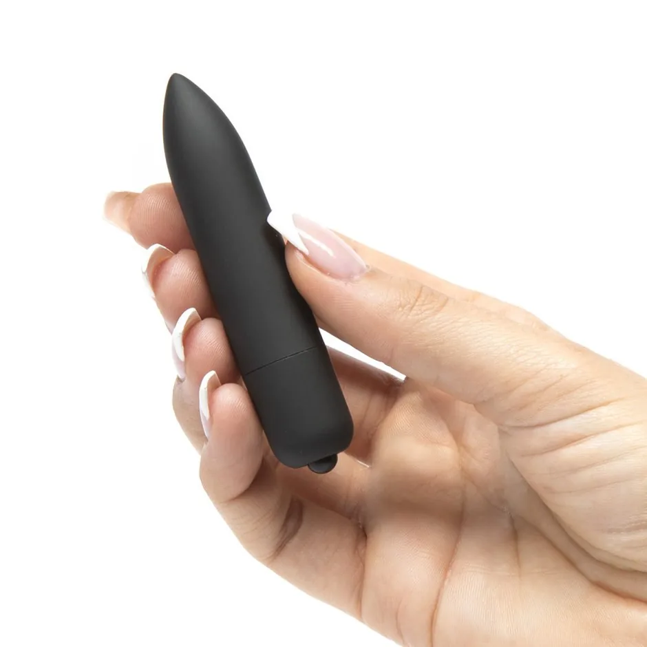 Mini vibrátor X-Basic Bullet Long One Speed, čierny – Obrázok 2