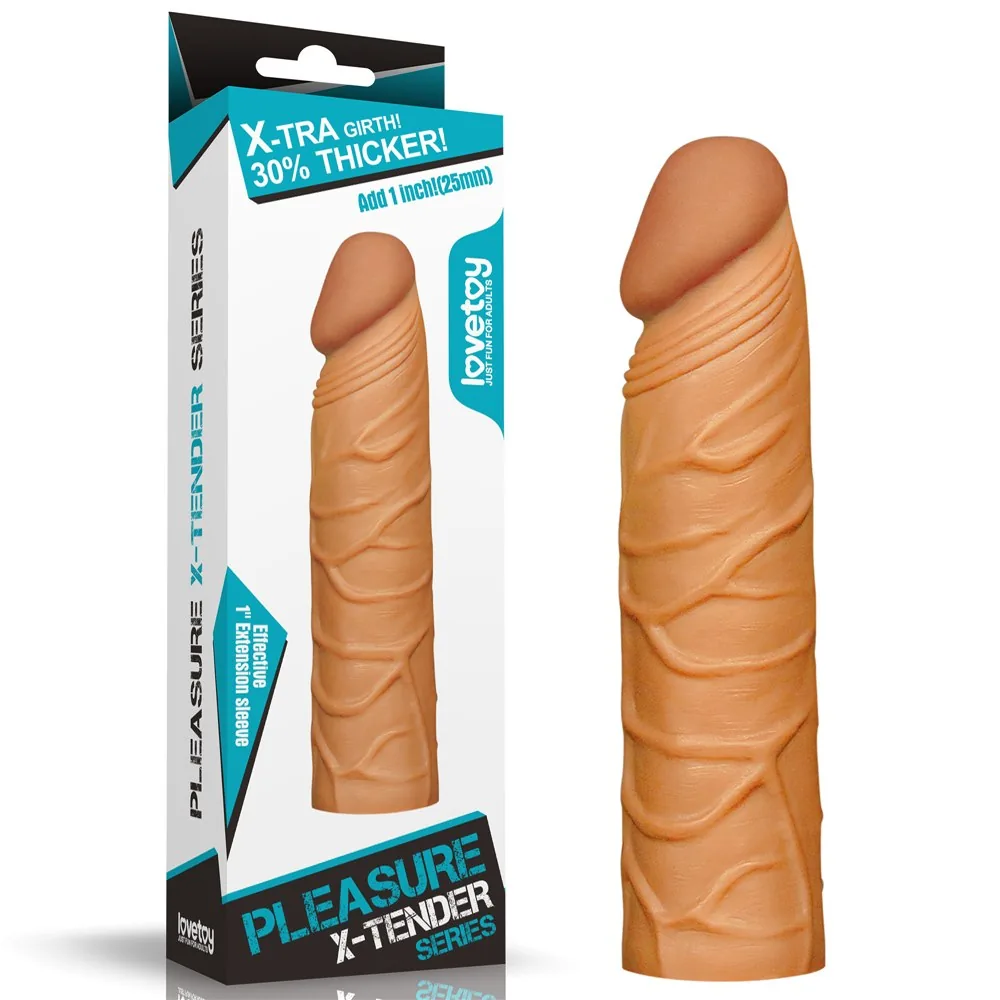 Návlek na penis Pleasure X-Tender +1''
