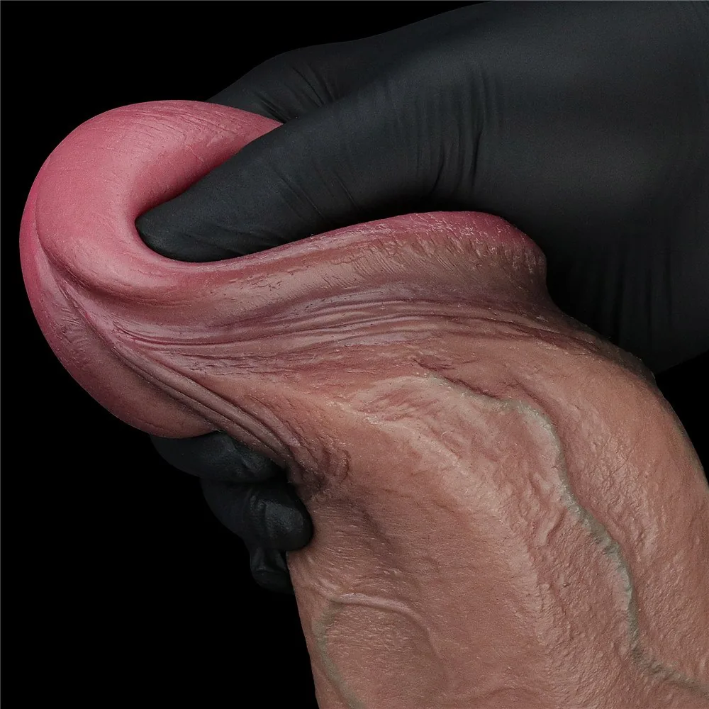 Dildo XXL 13" dvojvrstvový silikón – Obrázok 8